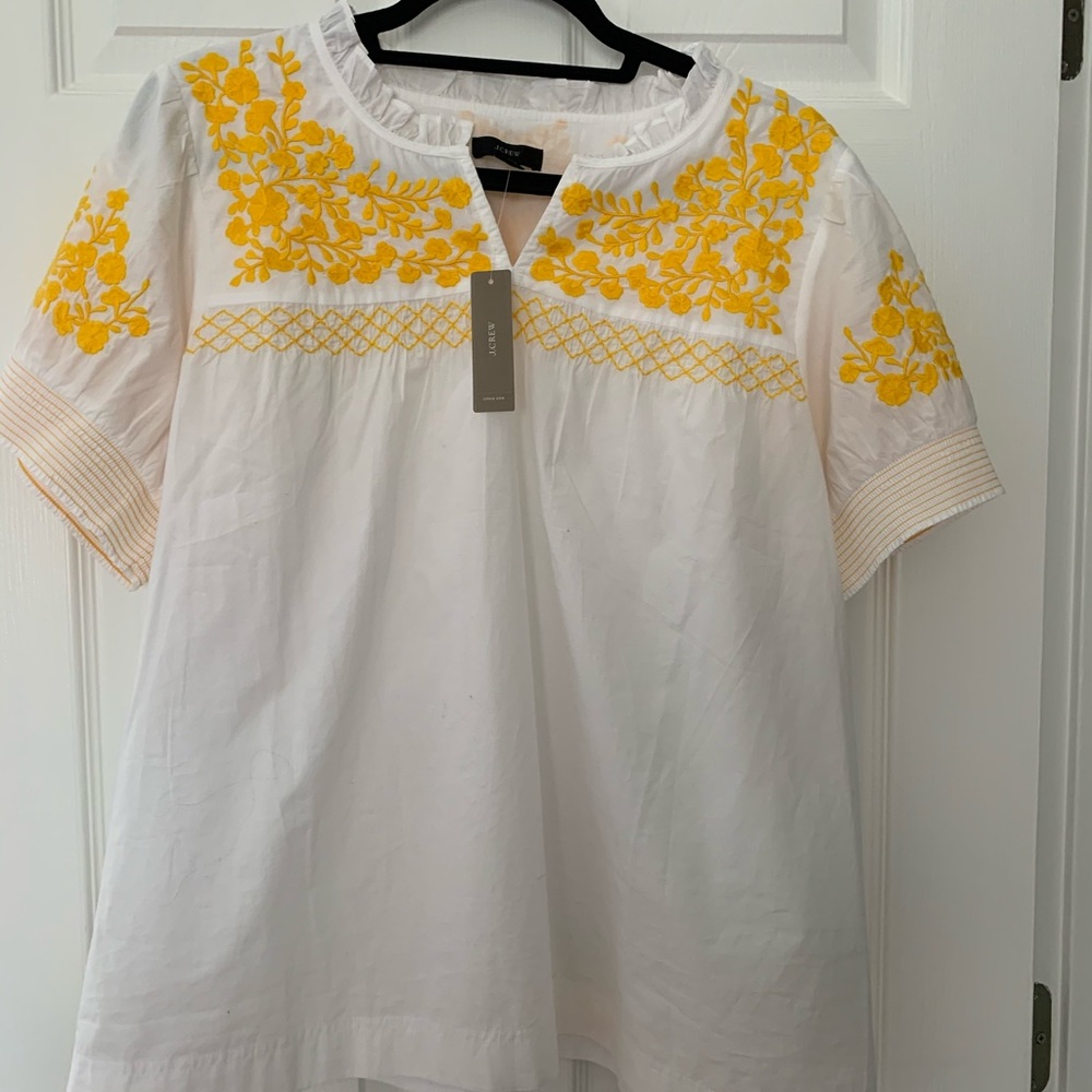 Jcrew peasant blouse